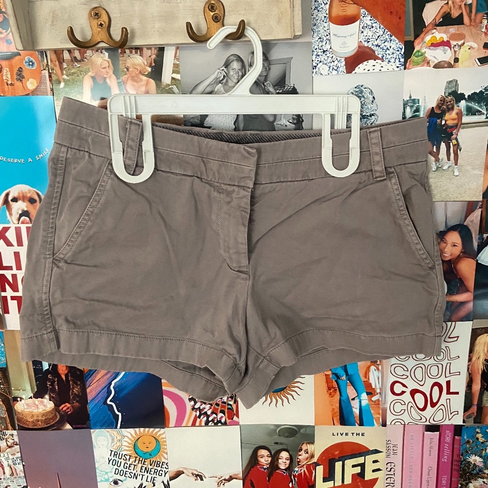 J Crew Grey Chino Shorts